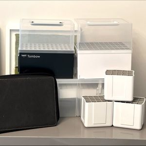 Marker Storage Container Bundle - ArtBin, Deflecto, TomBow etc.